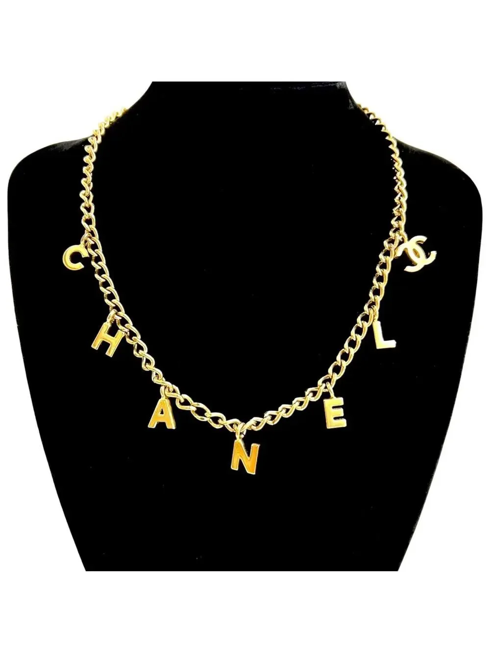 Chanel Cc Logo Chain Pendant Necklace #222234C14B